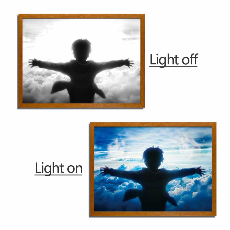 AOT Anime LED Light Painting Photo Frame Wall Art