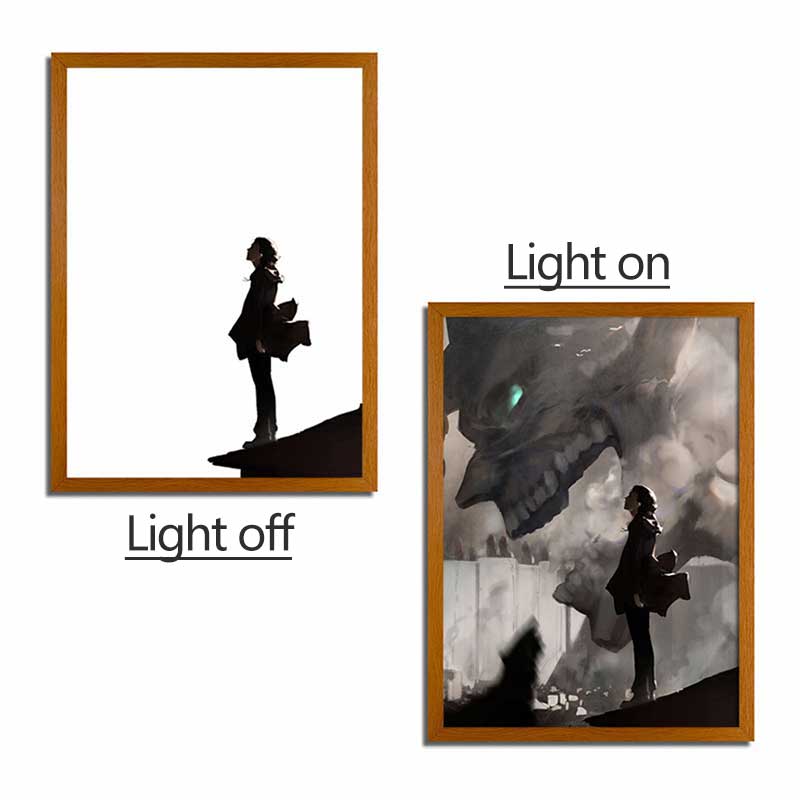 AOT Anime LED Light Painting Photo Frame Wall Art