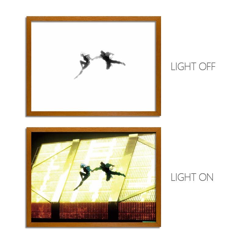 Cyberpunk Anime LED Light Painting Photo Frame Wall Art