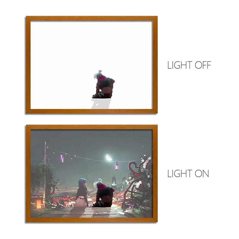 Arcane LED Light Painting Anime Photo Frame Wall Art