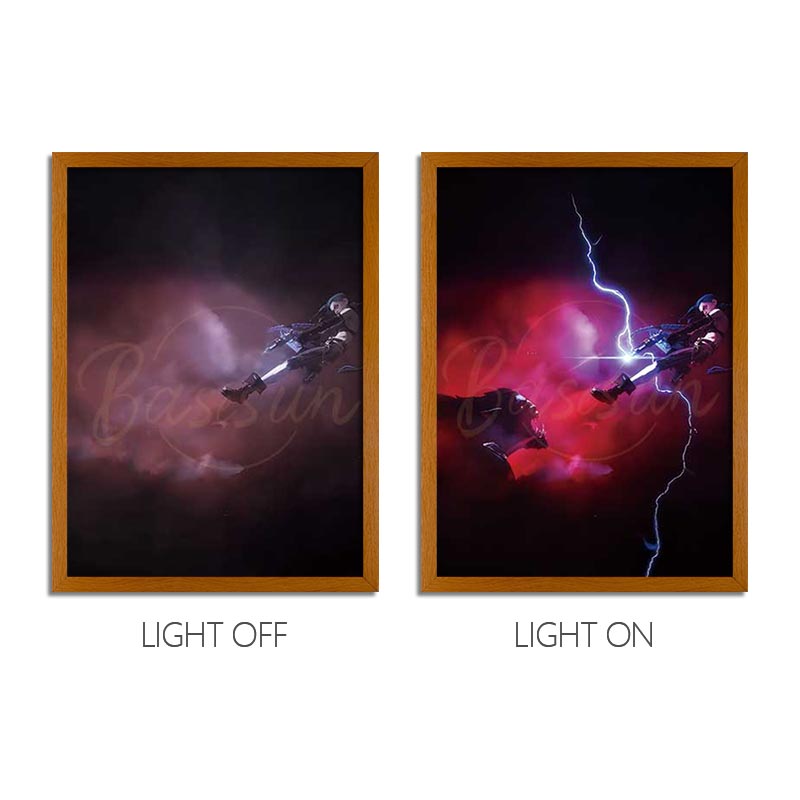 Arcane LED Light Painting Anime Photo Frame Wall Art