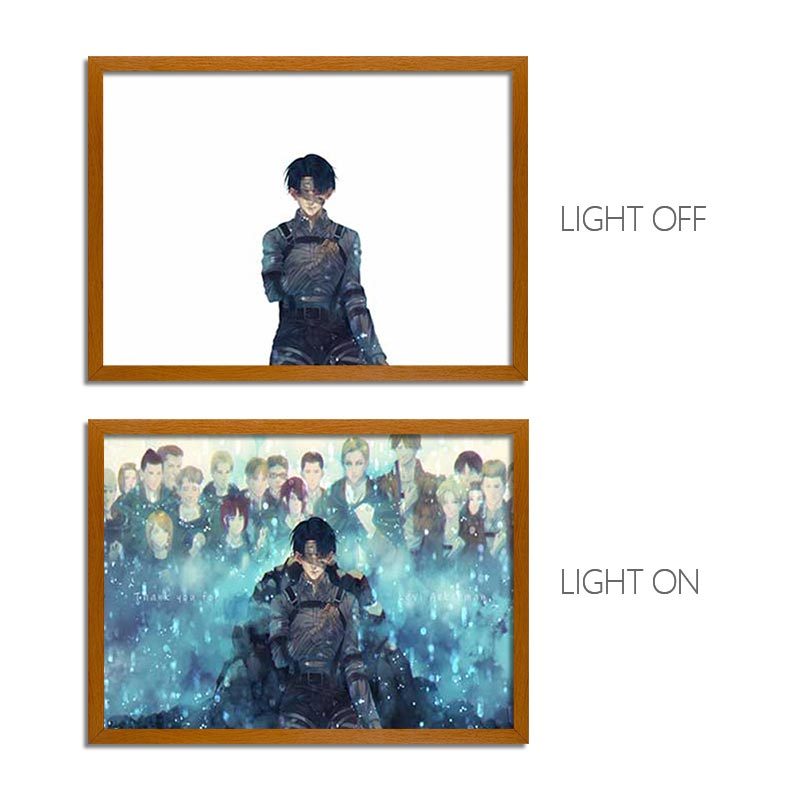 Cyberpunk Anime LED Light Painting Photo Frame Wall Art