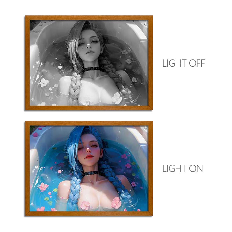 Arcane LED Light Painting Anime Photo Frame Wall Art